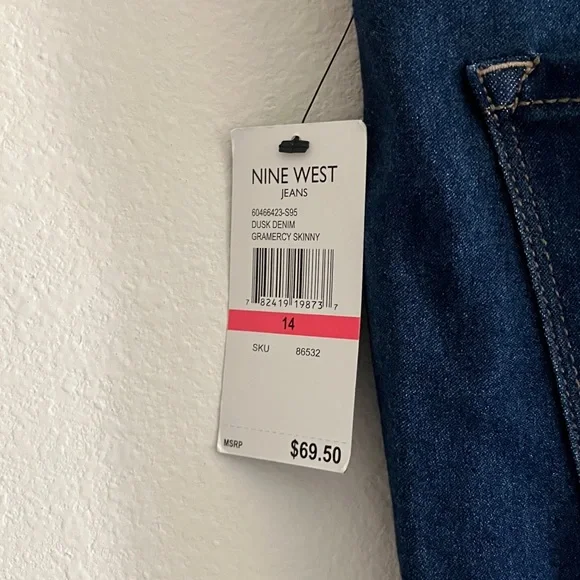 Nine West Dark Blue Stretch Jeans - Picture 4 of 11